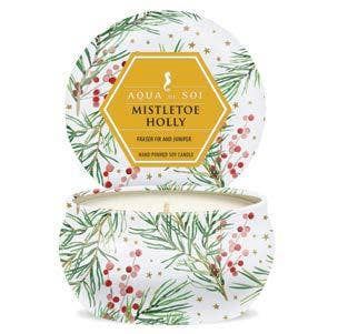 Mistletoe &amp; Holly 4oz Aqua De SOi Candle Tin