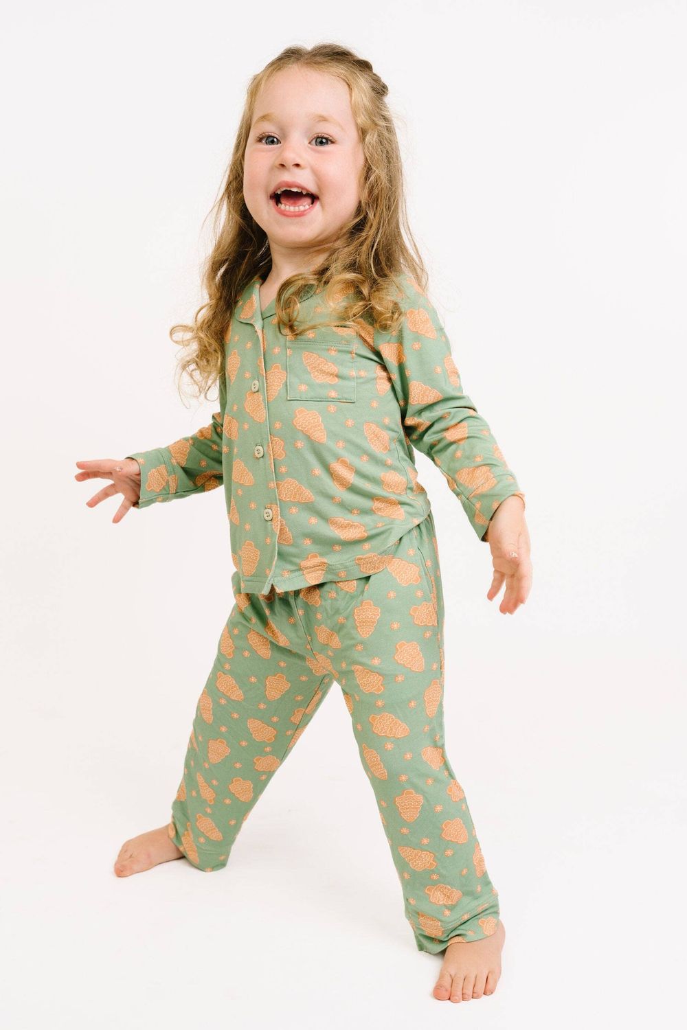 Christmas Cookies Button Up Bamboo Set