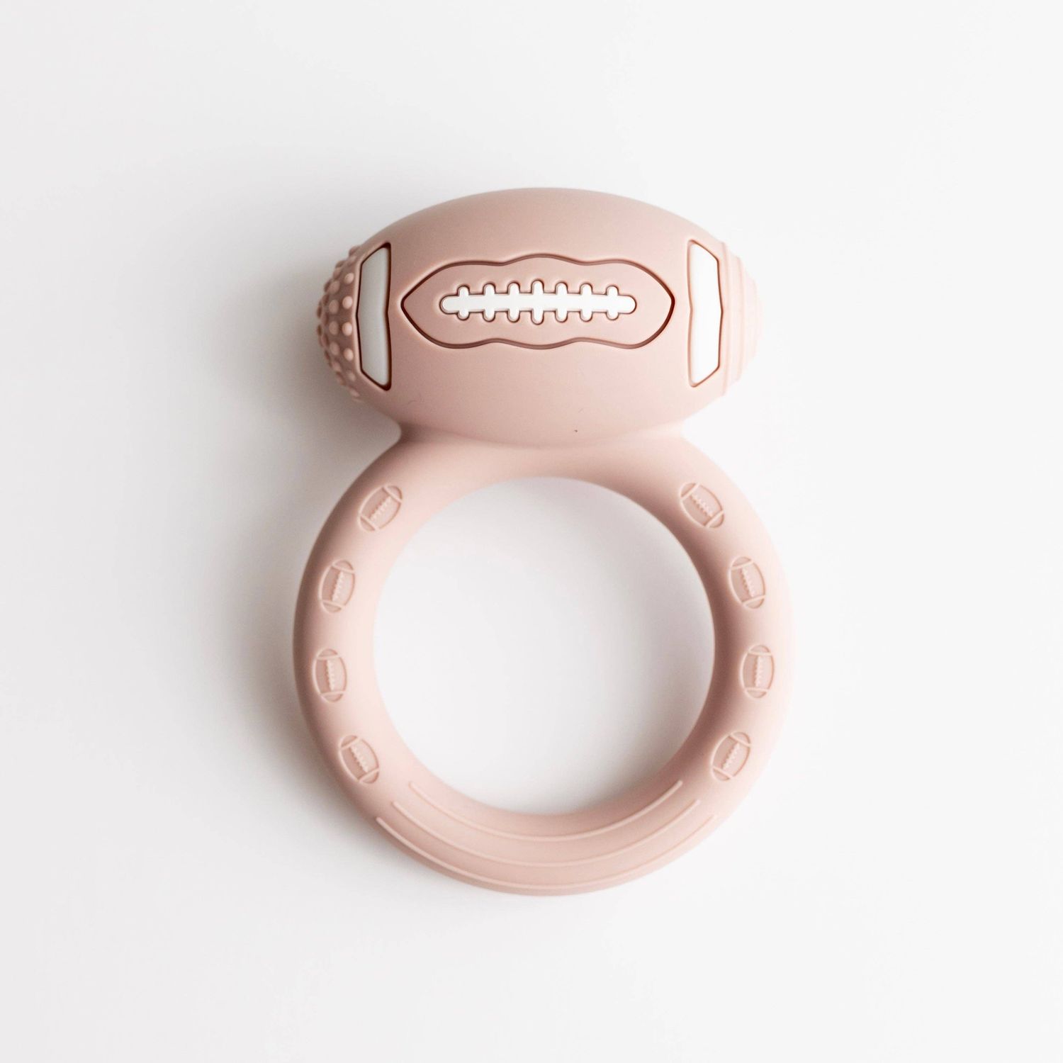Touchdown Silicone Rattle, Title: Petal Pink
