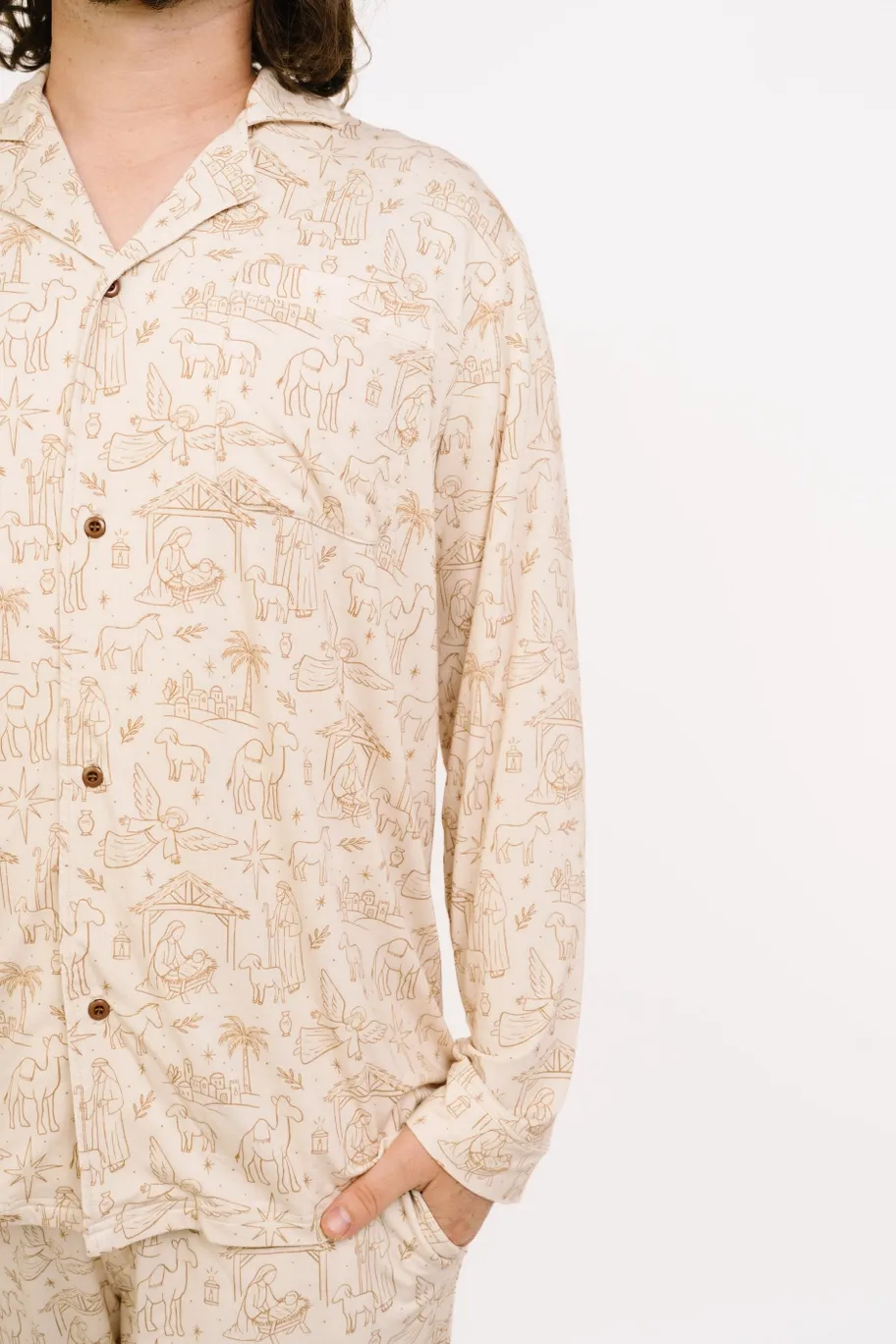 Nativity Men's Bamboo Pajama Set