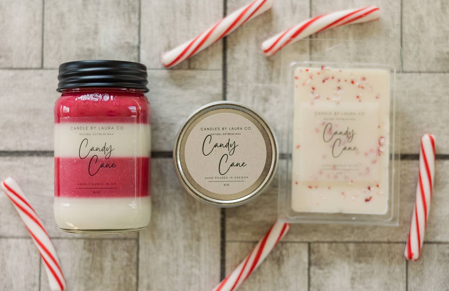 Candy Cane Soy Wax Melt