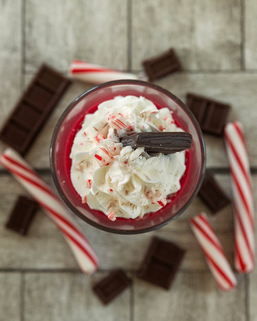 Dessert Candle Peppermint Mocha Soy Tumbler