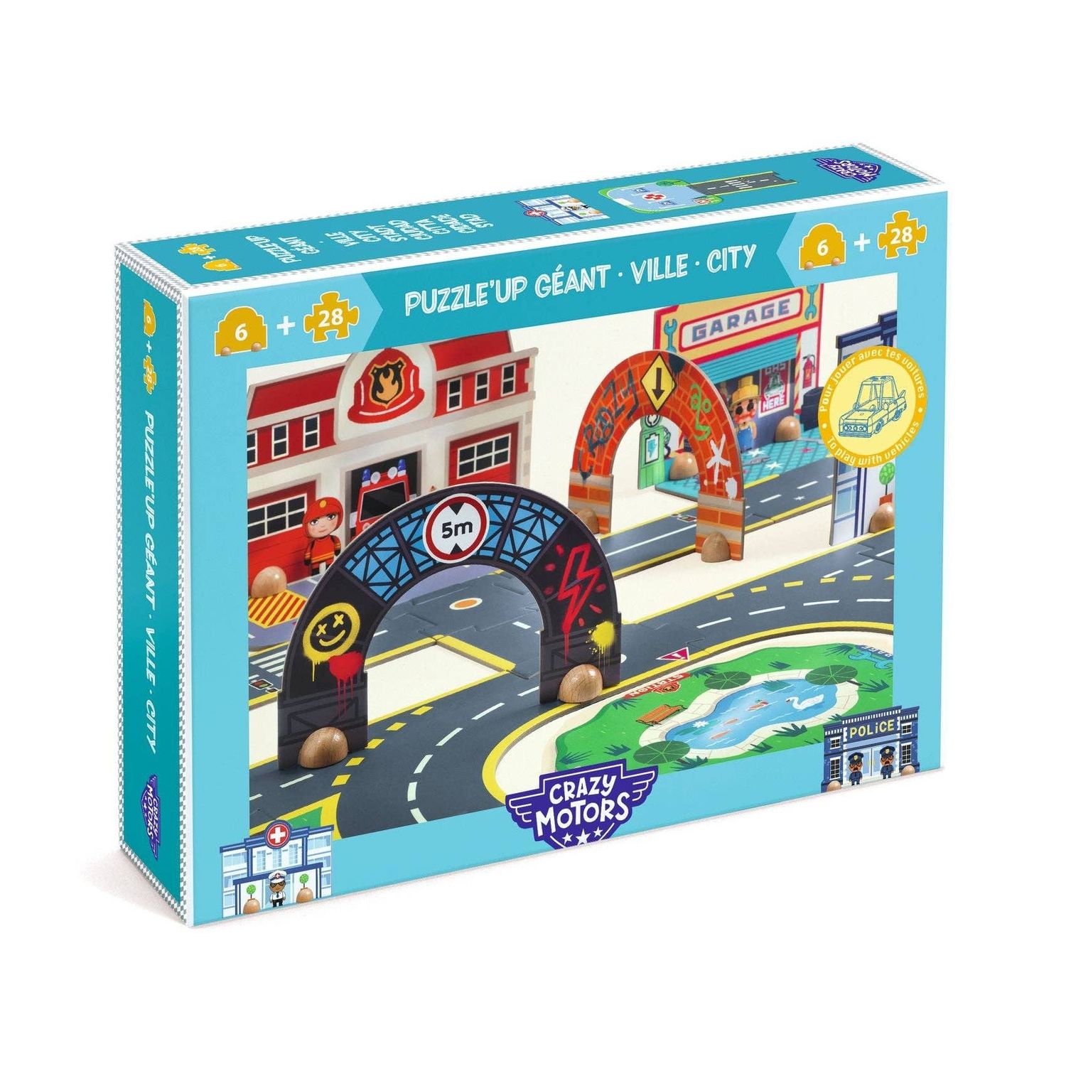 Crazy Motors Puzzle Up Ville