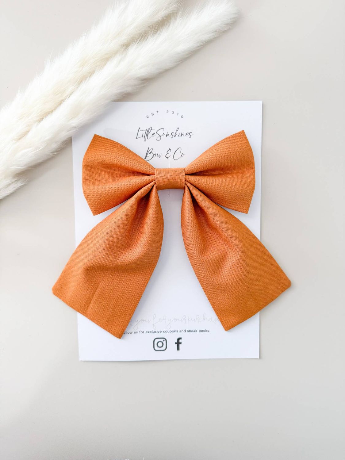 Desert Rust Sailor Hair Bow