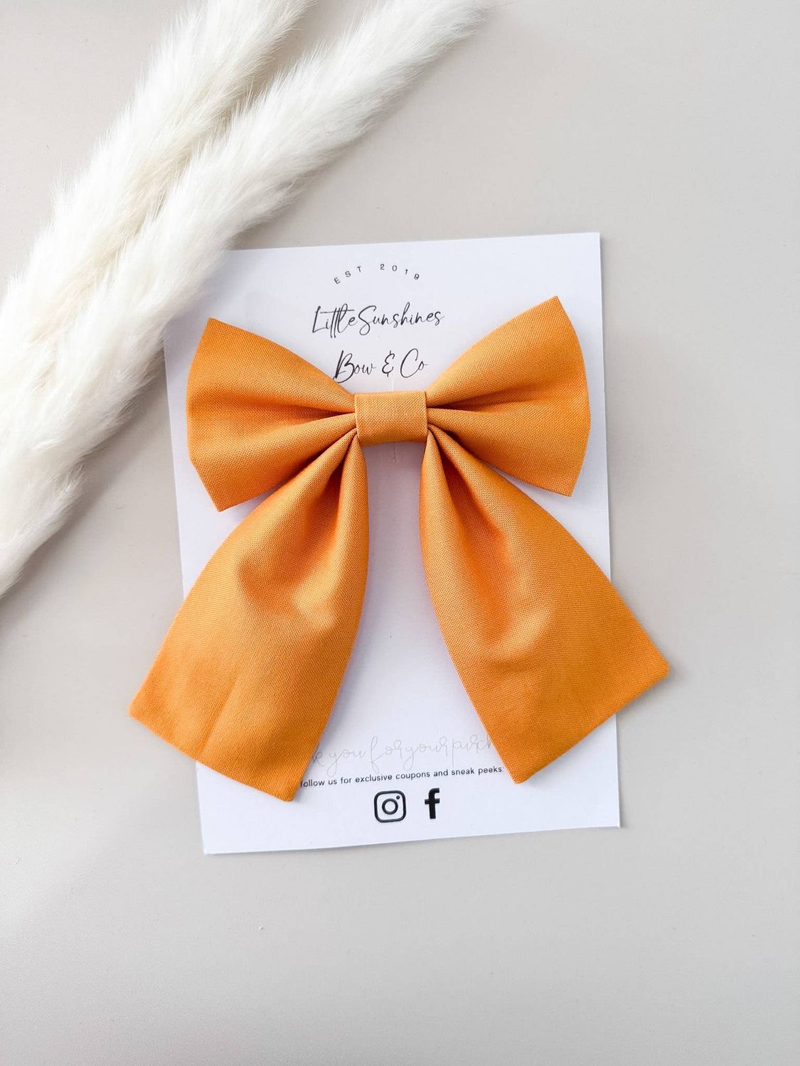 Tumeric Sailor Hair Bow