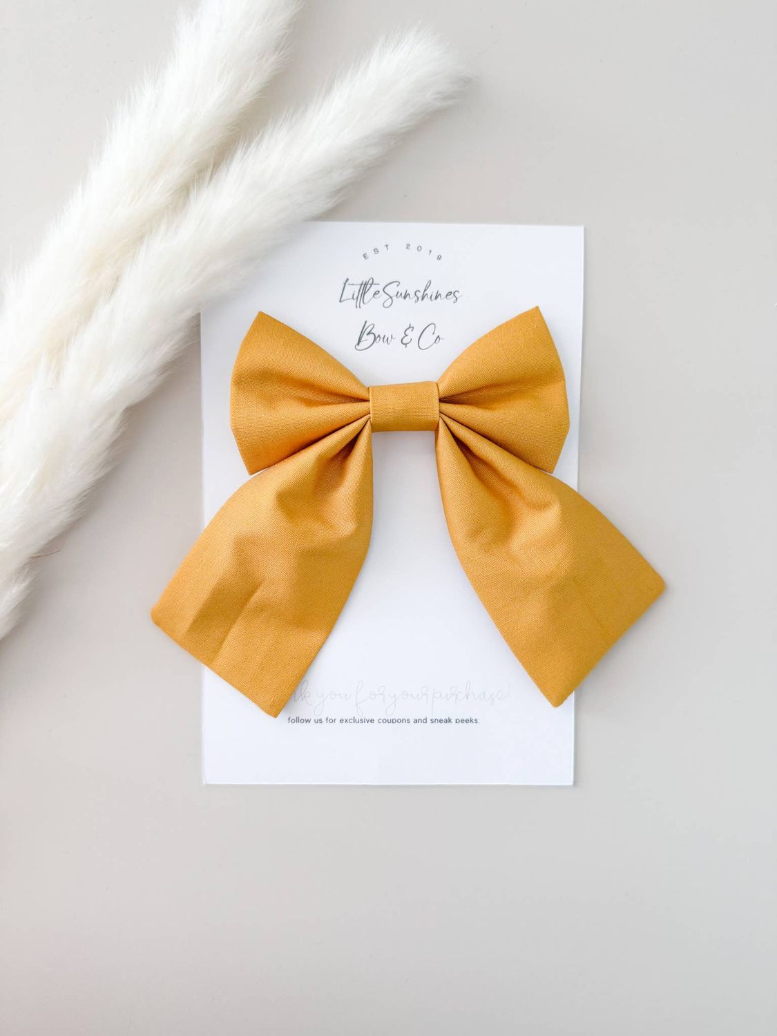 Honey Gold Sailor Hair Bow