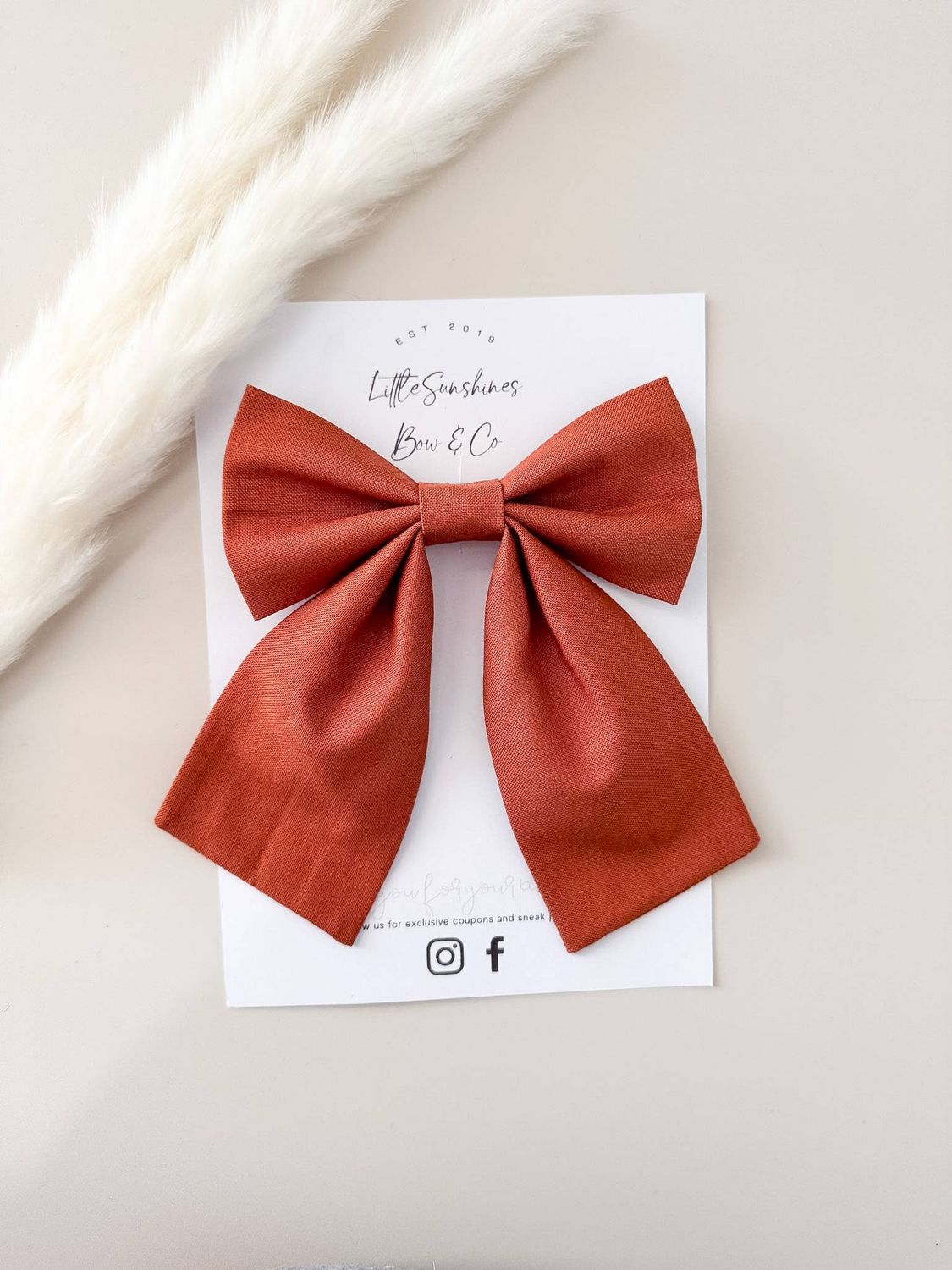 Autumn Ember Sailor Large Hair Bow