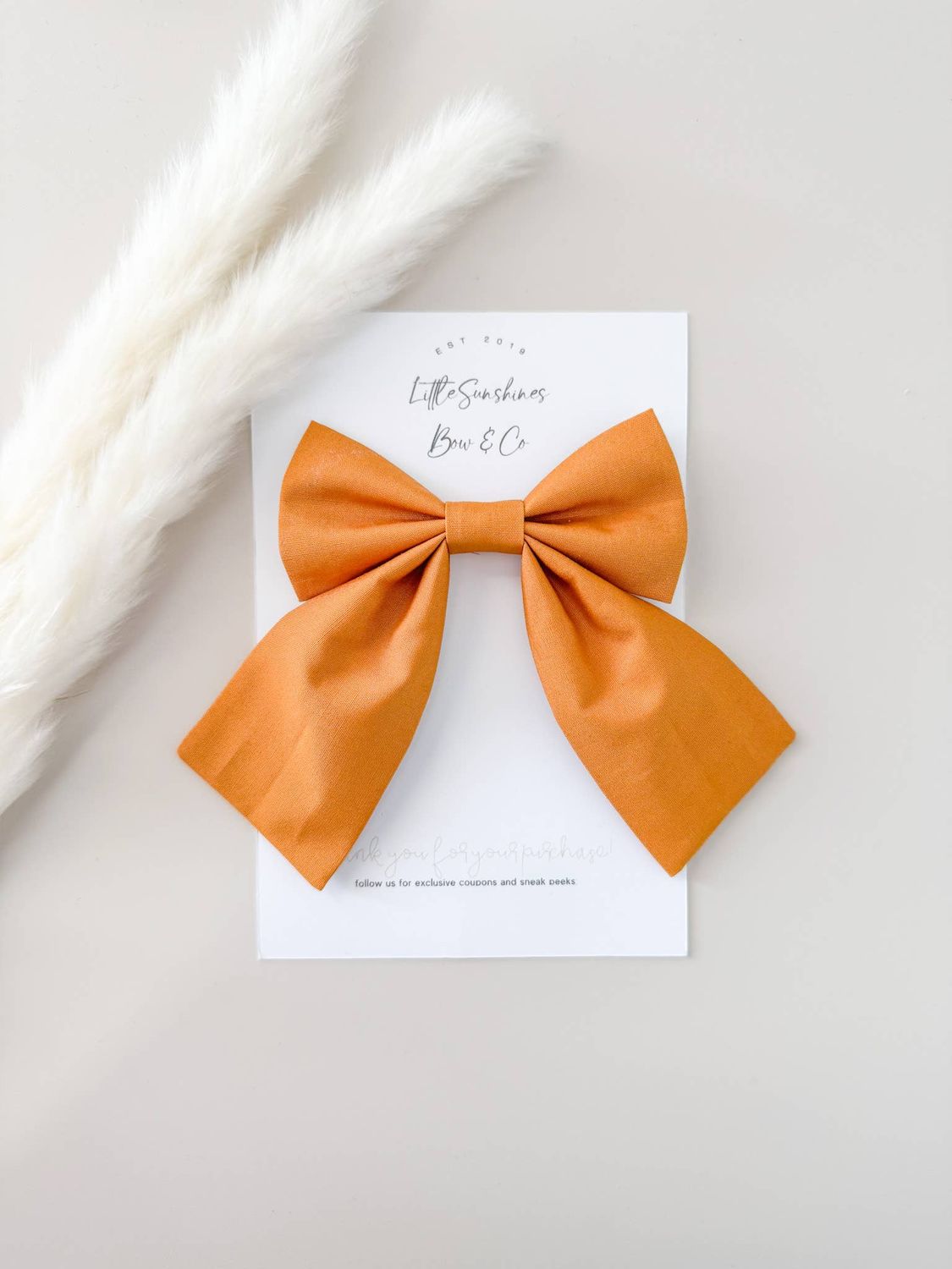 Raw Gold Sailor Hair Bow