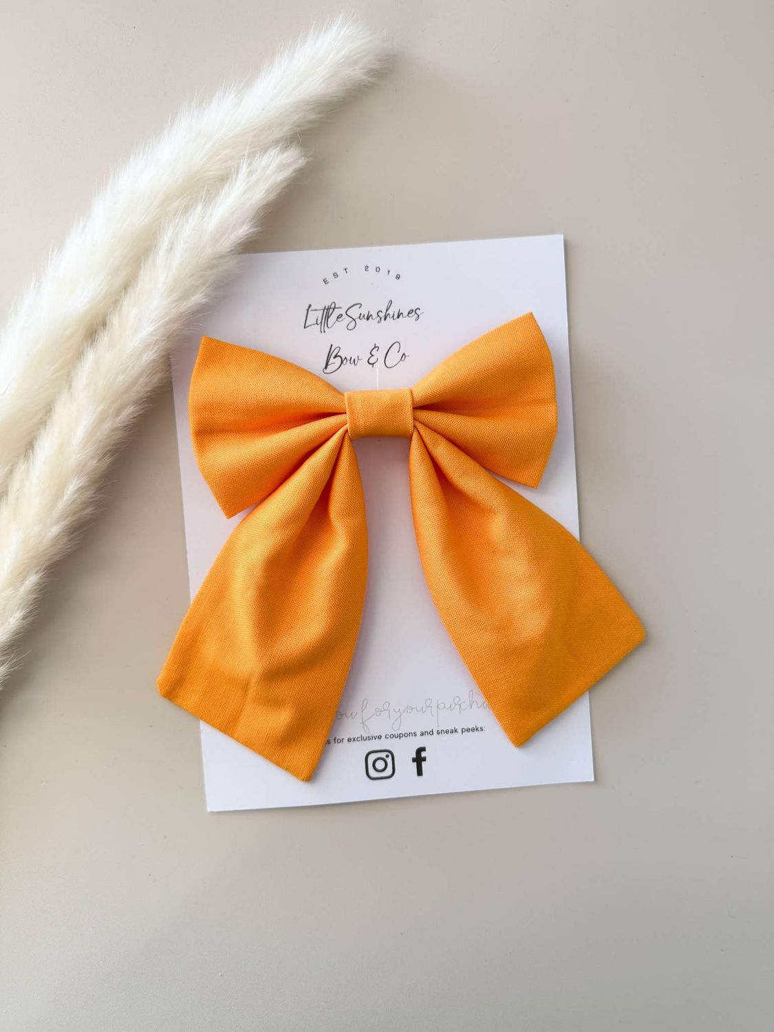 Cheddar Sailor Hair Bow