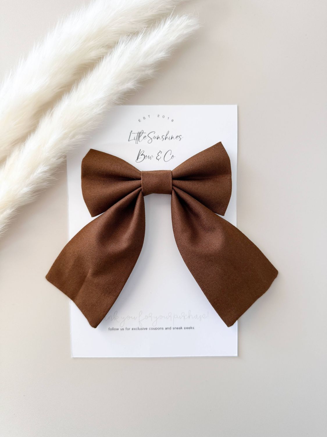 Chestnut Sailor Hair Bow