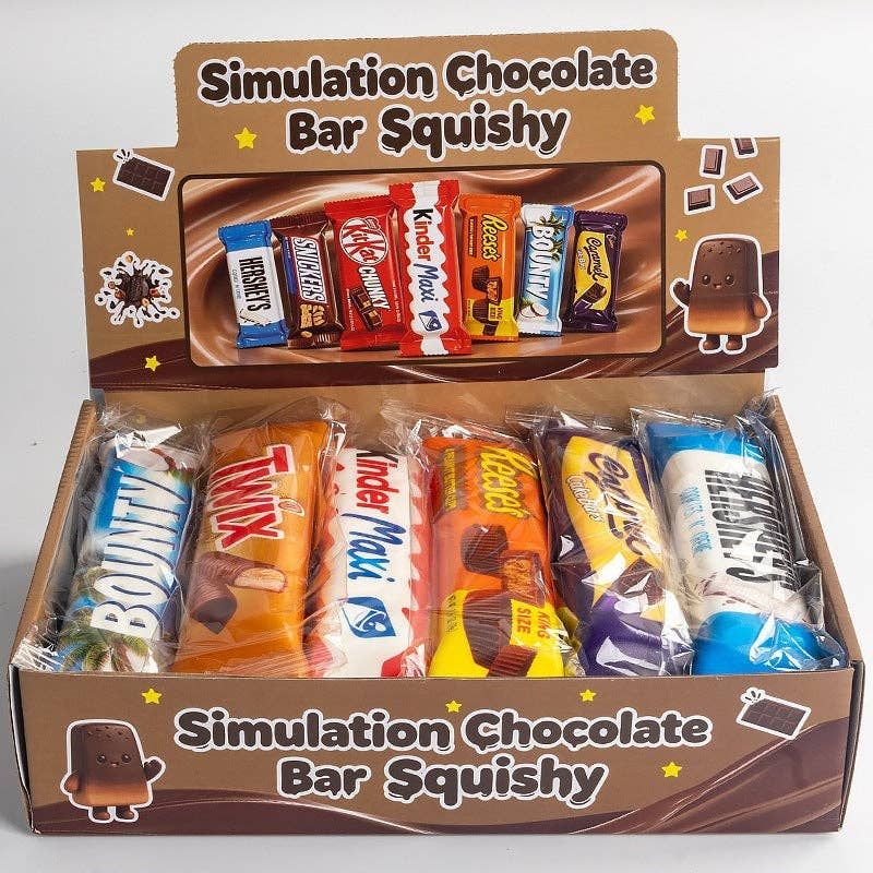 Candy bar or Ghost Assortment, Color and Design: Chocolate Bar - Set of 12 Assorted Colors