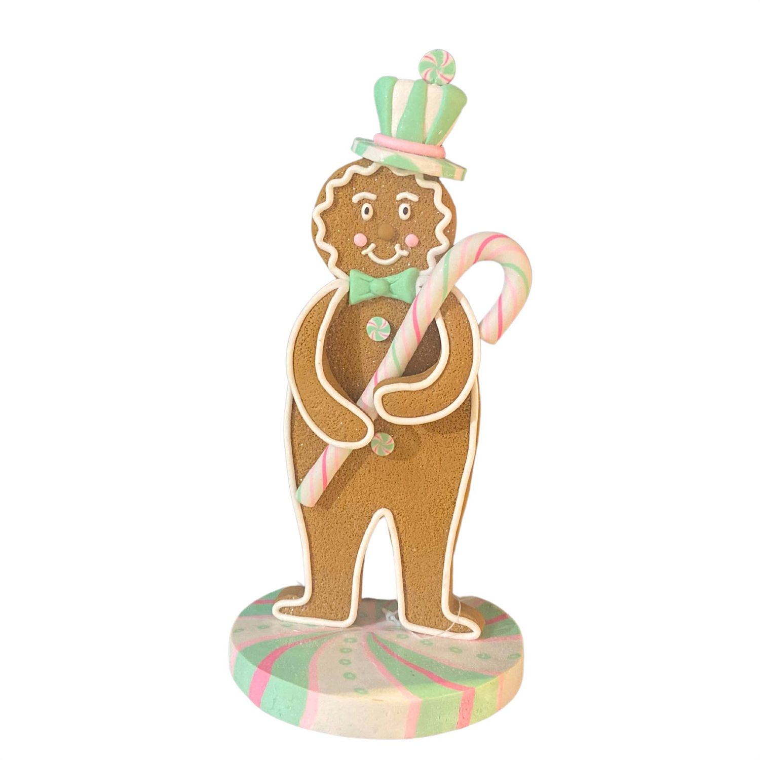 Mint Candy Gingerbread Man Table Top