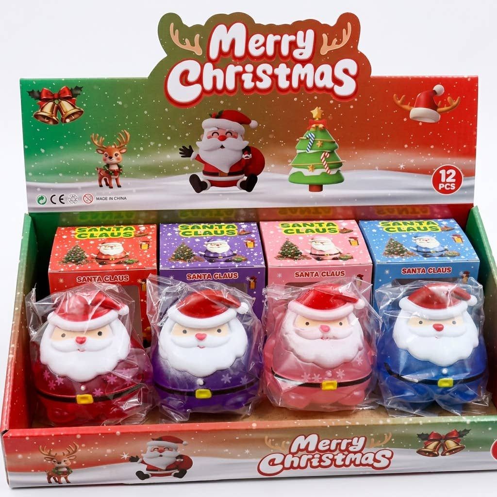 3.3" Large Christmas Santa Maltose Squishy Toy, Asst Colors