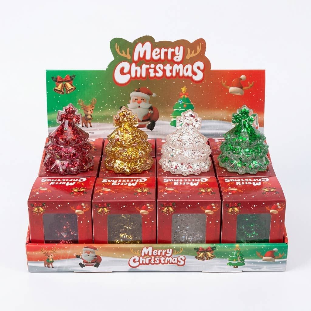 Christmas Tree Maltose Squishy Toy – Glitter