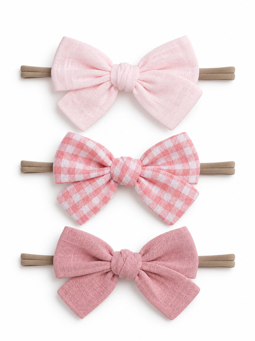 3-Pack Nylon Bows, Elsie