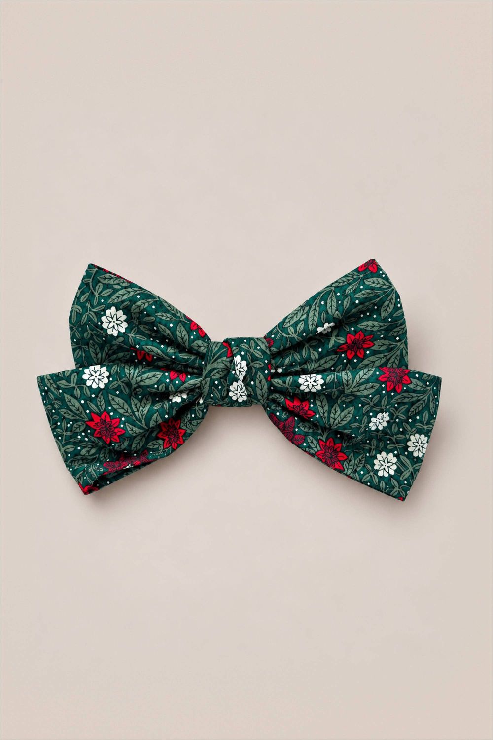 Hair Bows in Evergreen Merry Ditsy, Size: BOW - M