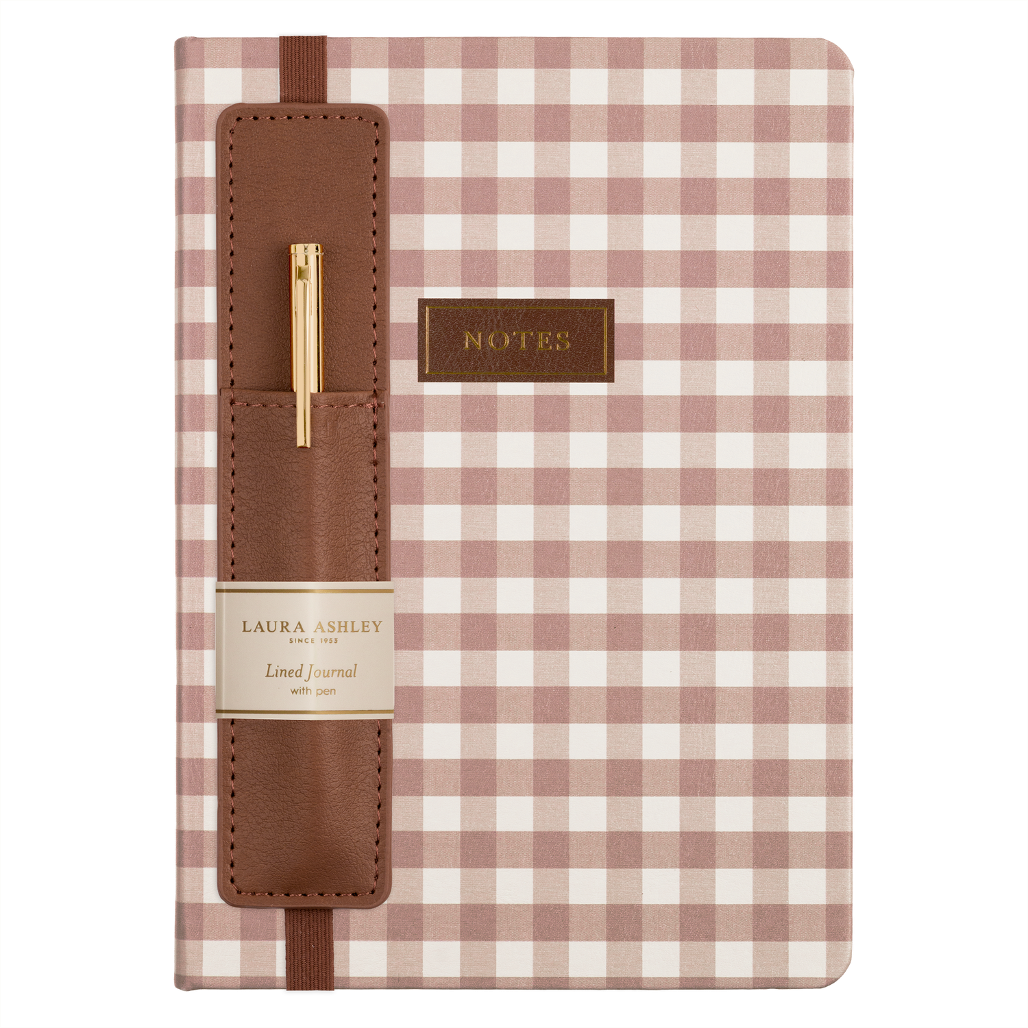Laura Ashley Romantic Cottage Journal with Pen Gingham 6x8