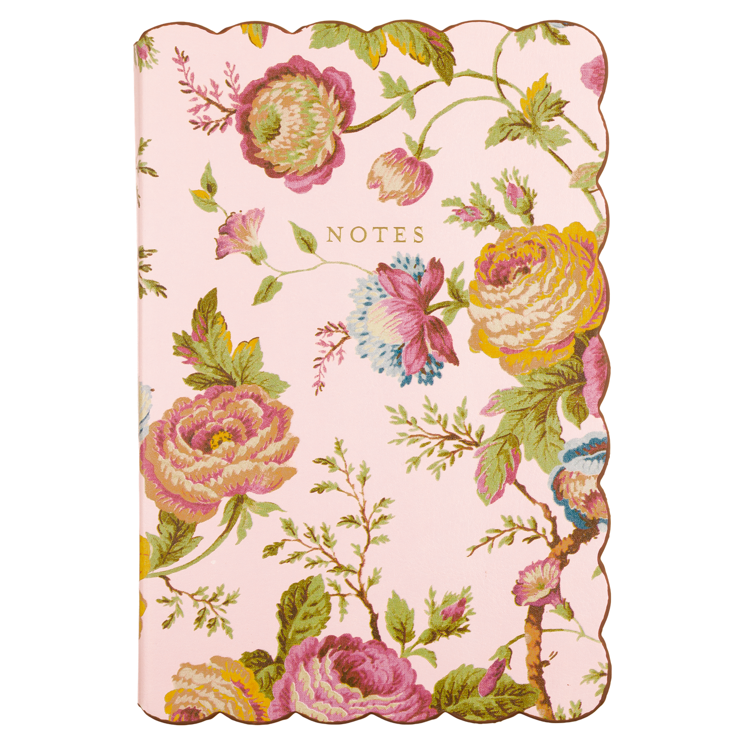 Laura Ashley Romantic Cottage Floral Scallop Journal 6x8