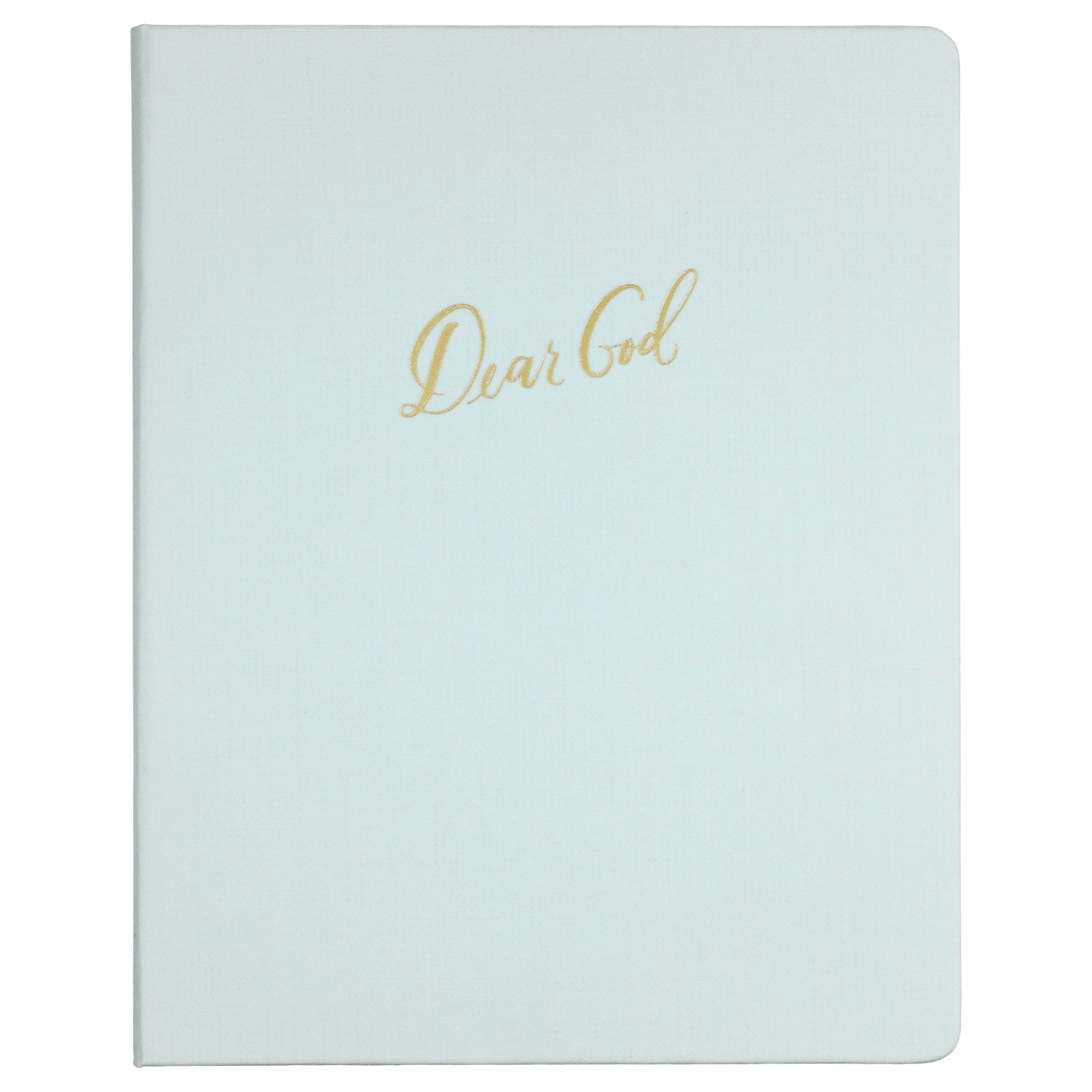 Faith Floral Blue Dear God Journal 8 x 10