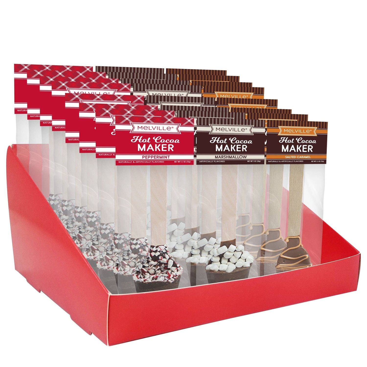Hot Cocoa Makers - 16ct Display Stand, Flavor/Style: Marshamllow