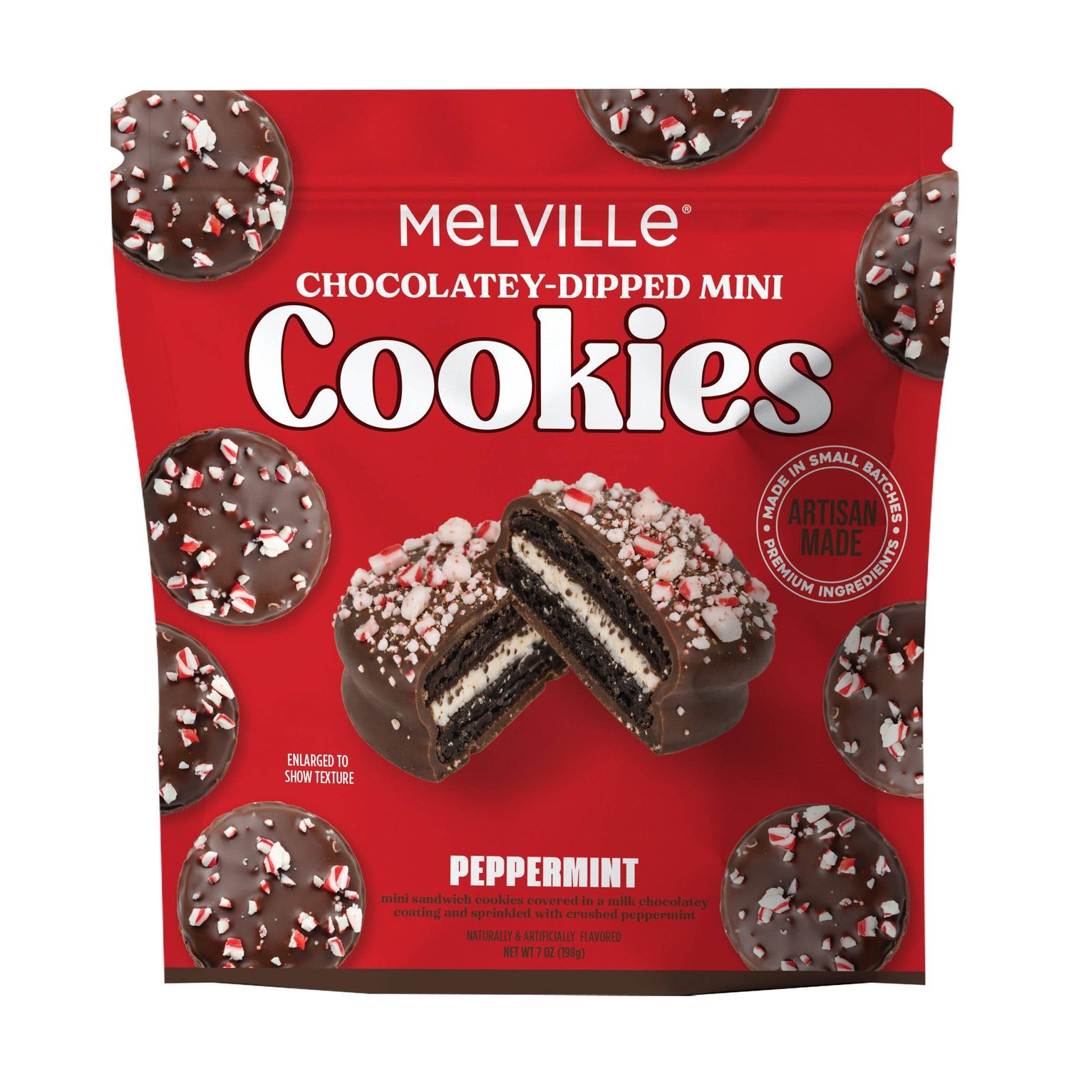 Peppermint Mini Cookies, Pack Size: 1, Pack Type: Gusset Bag