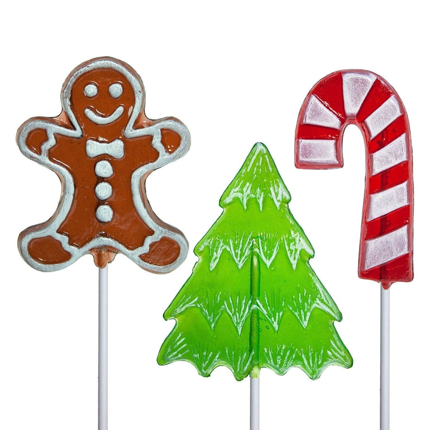 Frosted Holiday Lollipops - Choice of, Style: Tree