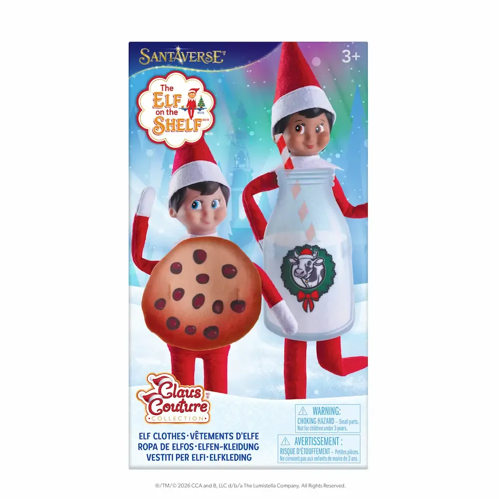 Bestie Bundle Elf Costume Set: Milk &amp; Cookies | Claus Couture Collection