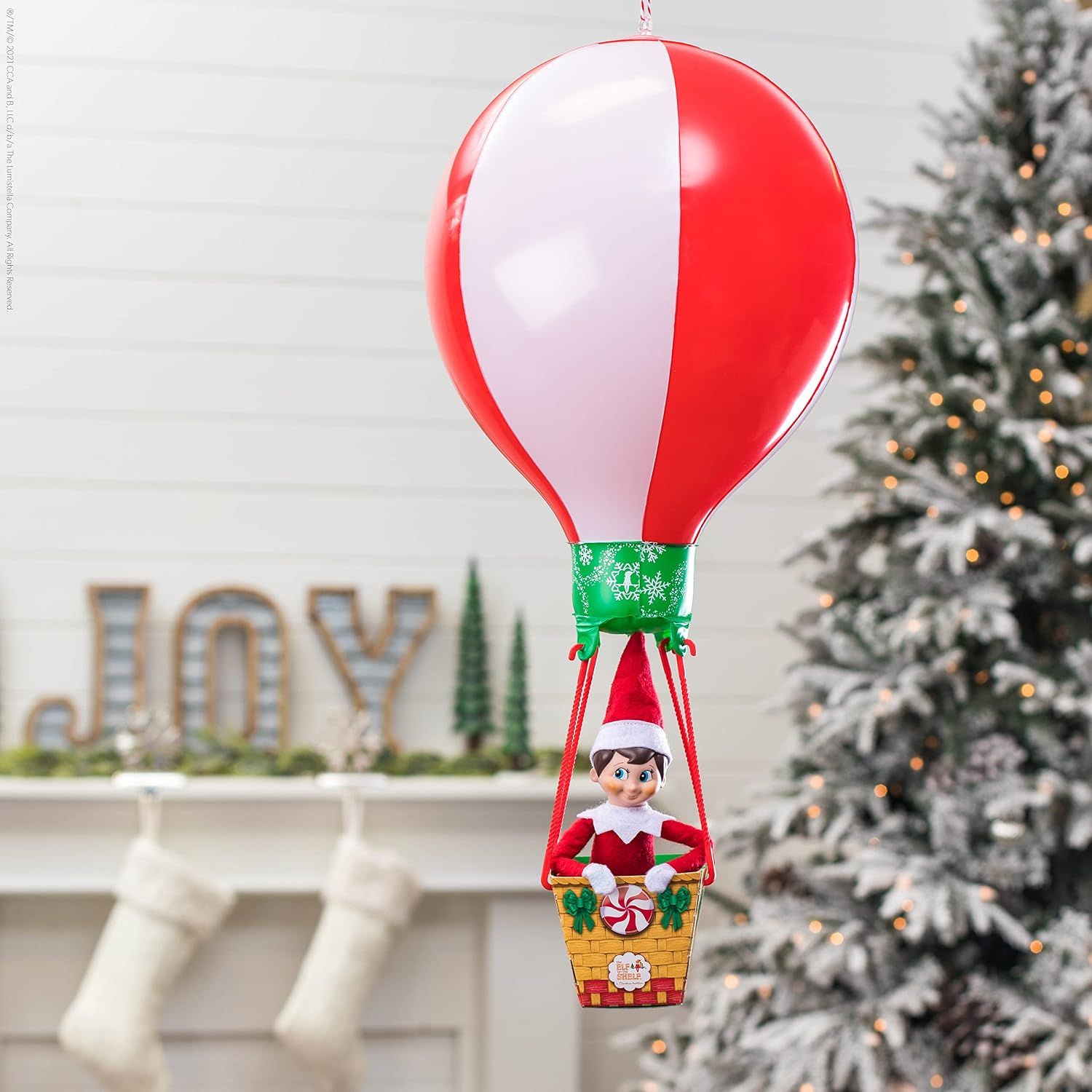 The Elf on the Shelf Peppermint Balloon Ride - Fun Inflatable Accessory - 2 Feet Tall!