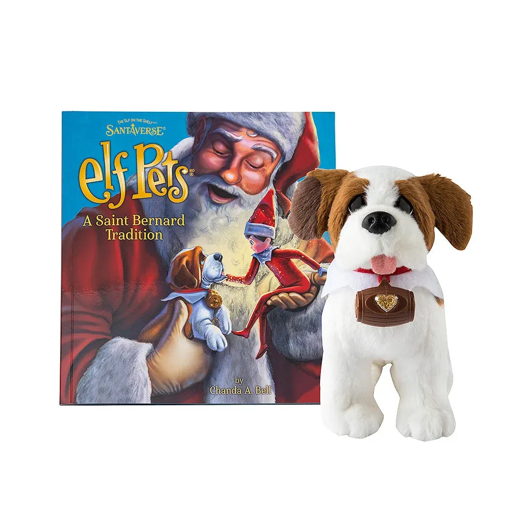 Elf Pets® A St. Bernard Tradition Book and Plush