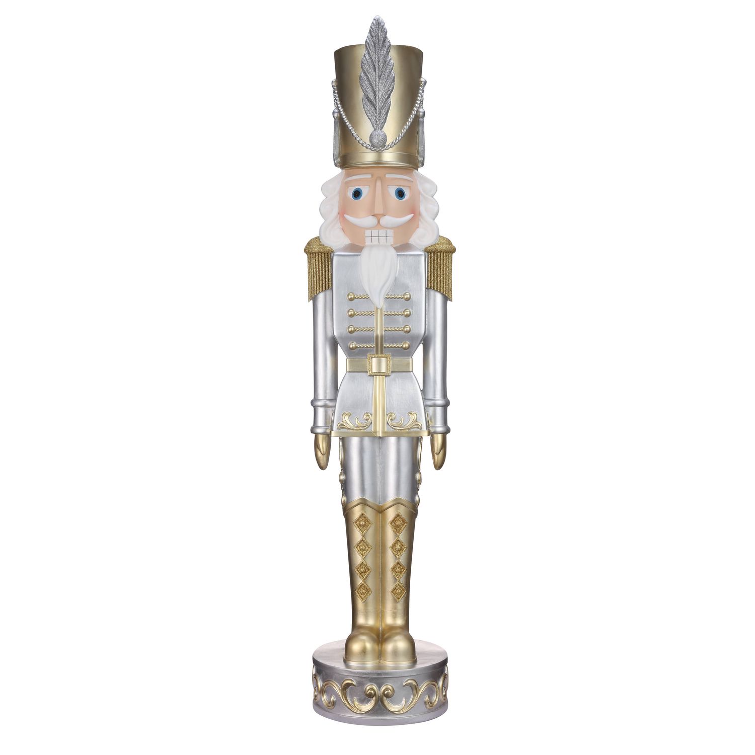 48 Inch Classic Gold/Silver Christmas Nutcracker