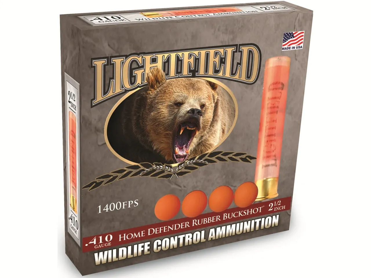 Lightfield 410 Rubber Buckshot 1400FPS 2.5" 5Rds — Siwash Sports
