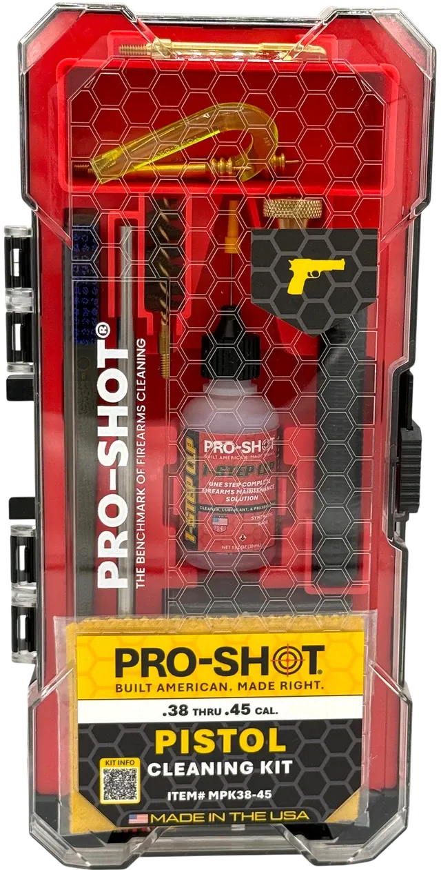 Pro Shot .38-.45 Cal. Multi-Caliber Large Bore Cleaning Kit