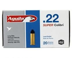 Aguila .22LR Super Colibri 590fps 20gr 50ct