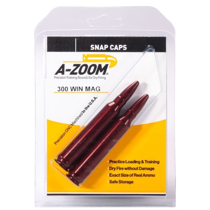 A-Zoom 300 Win Mag Metal Snap Caps 2pk