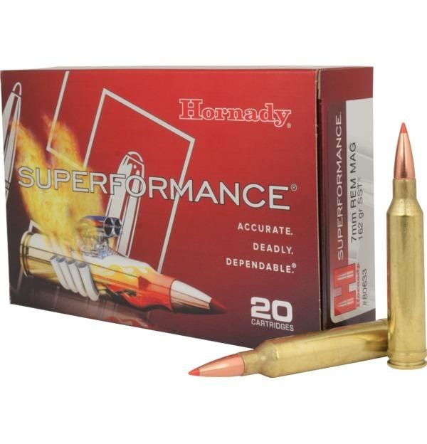Hornady Superformance 7mm REM MAG 162gr sst 20ct