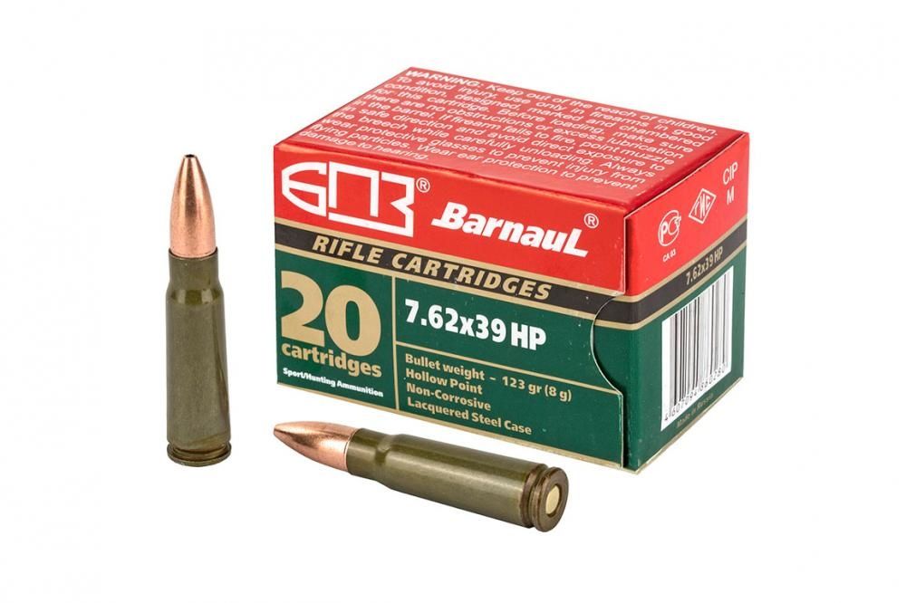 Barnaul 7.62x39 HP 500rds 123gr Green