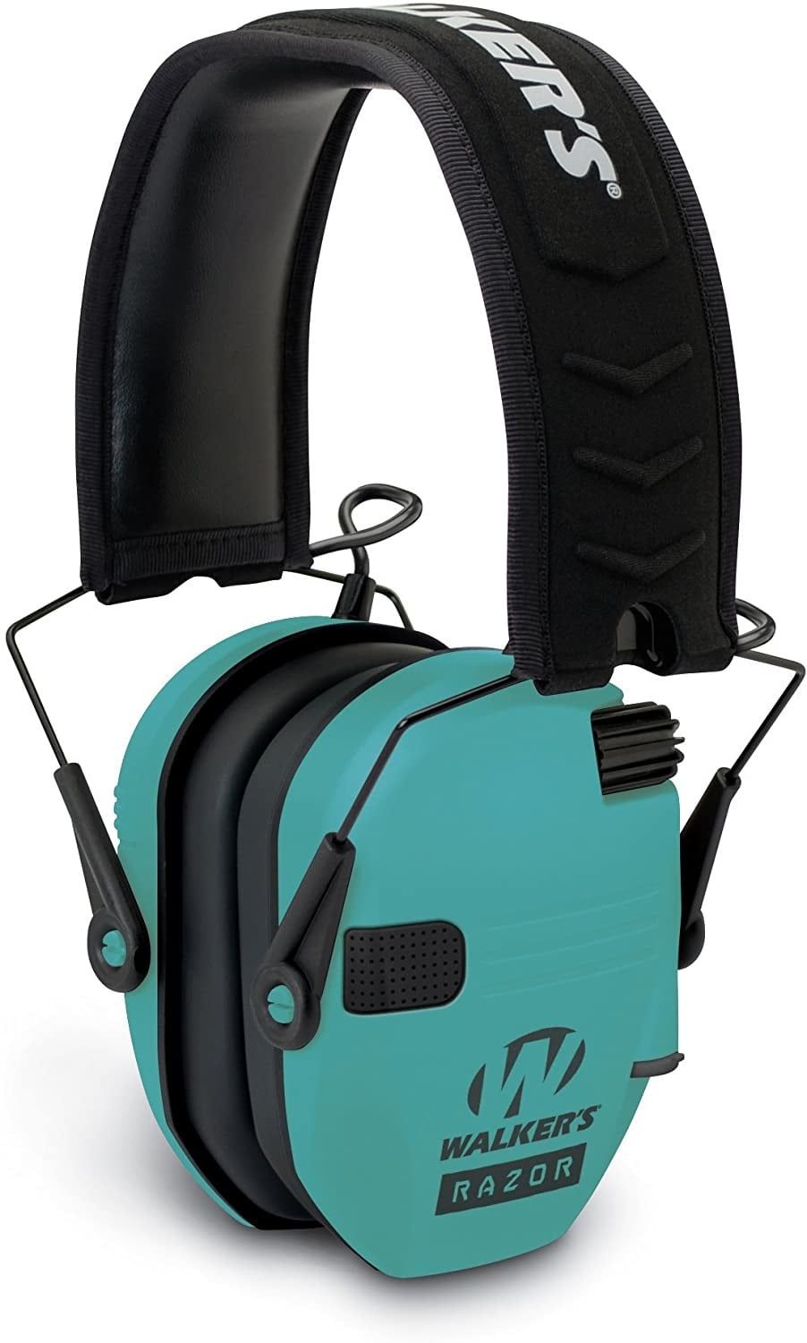 Walkers Razor Slim Shooter Folding Electronic Ear Muff Low Profile HD Sound Teal