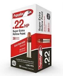 Aguila .22LR HV 38GR 50ct Aguila .22LR HV 38GR 50ct
