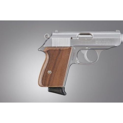 Hogue 02311 Walther PPK Pau Ferro, Checkered Wood Pistol Grip
