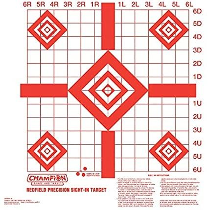 Champion Red Field Precision Sight-in Target