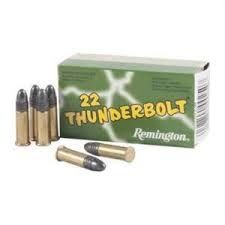 Remington ThunderBolt Rifle Ammo 22LR 50ct Remington ThunderBolt Rifle Ammo 22LR 50ct