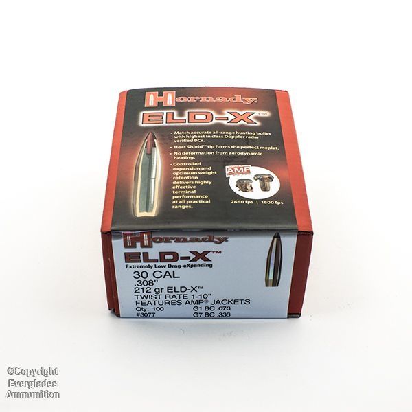 .30 CAL (.308) 212GR ELD-X