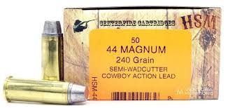 HSM 44Magnum 240GR SWC 50ct