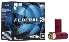 Federal Top Gun 12GA 2 3/4" 1200FPS 3 Dram EQ 1 1/8oz 7 1/2 Shot 25ct Target