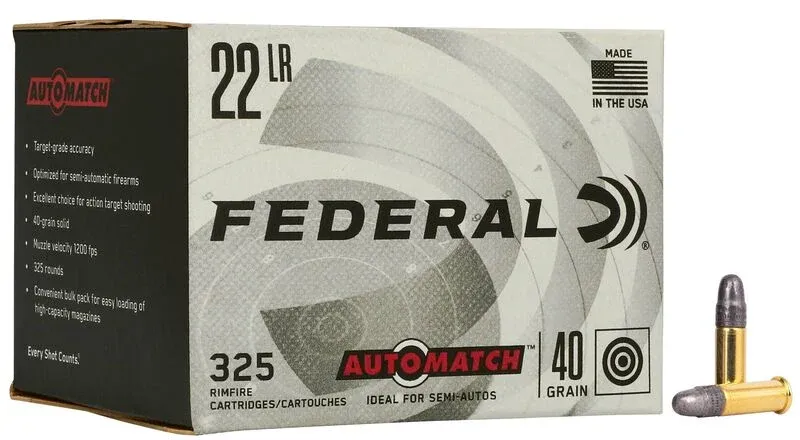 Federal Champion 22LR Auto Match 40GR 325 Rds — Siwash Sports