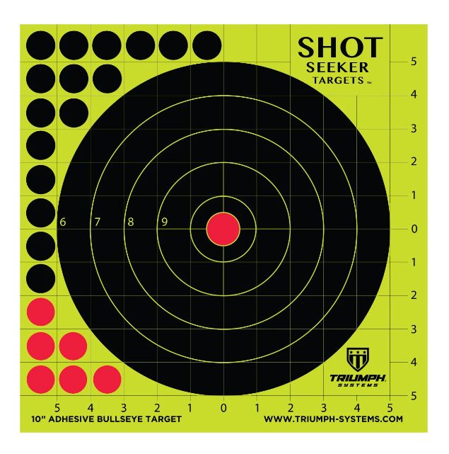 Triumph Shot Seeker Adhesive Bulleye Target 10 Pack