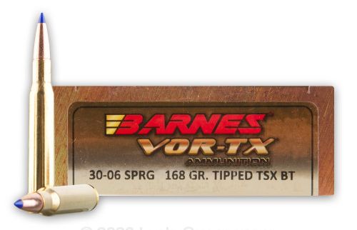 Barnes Vor-tx Rifle Ammo 30-06 SPR TTSX BT 168Gr 20ct Barnes Vor-tx Rifle Ammo 30-06 SPR TTSX BT 168Gr 20ct