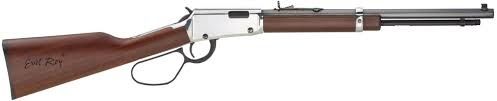 Henry Lever Frontier Carbine Evil Roy Edition Lever Rifle 16.5" Blued Wood STK 12+1 RD STD Trigger