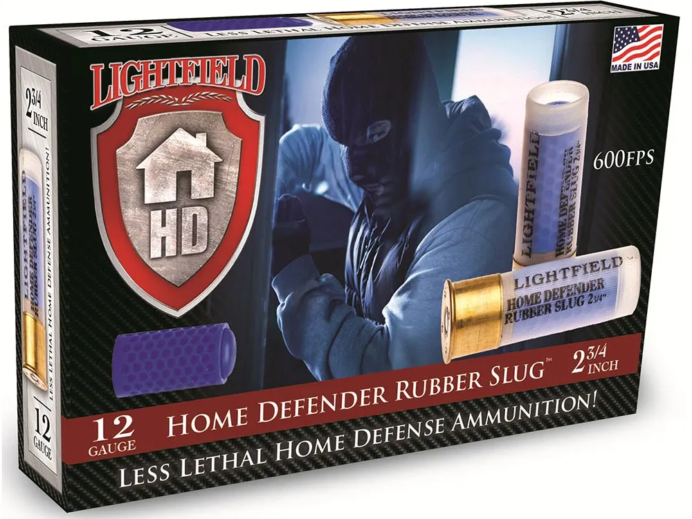 Lightfield 12GA Home Defender Rubber Slug 600FPS, 2 3/4 — Siwash Sports