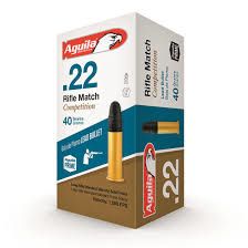 Aguila .22LR Match Rifle 40GR 500ct Aguila .22LR Match Rifle 40GR 500ct